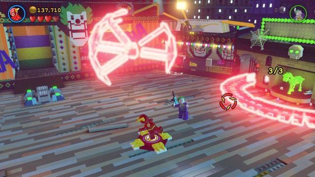 Będąc na górze zniszcz wszystkie obiekty i wykonaj z klocków bieżnię - Małe Gotham... Duży Problem | Opis przejścia Lego Batman 3 Poza Gotham - LEGO Batman 3: Poza Gotham - poradnik do gry