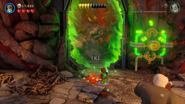 Po odzyskaniu panowania nad postaciami podejdź Zieloną Latarnią do pola ochronnego i zacznij wykopywać z ziemi klocki - Wyrzuć Ten Gniew | Opis przejścia Lego Batman 3 Poza Gotham - LEGO Batman 3: Poza Gotham - poradnik do gry