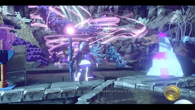Po przejściu do kolejnej lokacji czeka cię walka z Indigo-1 - Indygująca Historia | Opis przejścia Lego Batman 3 Poza Gotham - LEGO Batman 3: Poza Gotham - poradnik do gry