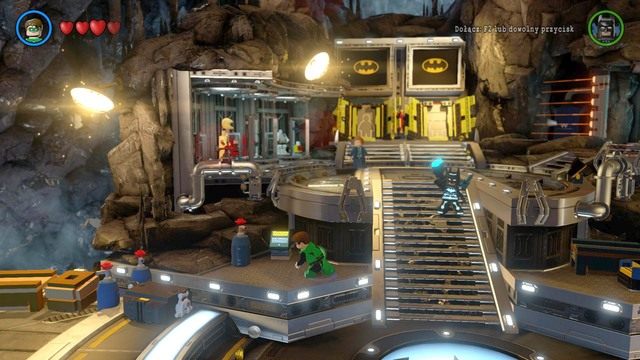 Ósmą postać możesz odblokować będąc w sali, w której tworzysz kostiumy - Postacie i Pojazdy | Batjaskinia - sekrety w Lego Batman 3 Poza Gotham - LEGO Batman 3: Poza Gotham - poradnik do gry