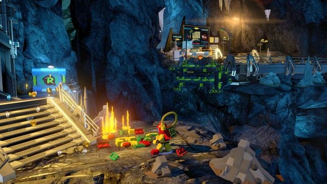 Ostatni minizestaw w Batmolce będzie dostępny tylko w momencie, w którym zbudujesz maszynę i odbudujesz za pomocą niej komputer Batmana - Minizestawy | Batmolka - sekrety w Lego Batman 3 Poza Gotham - LEGO Batman 3: Poza Gotham - poradnik do gry