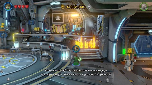 Drugą sytuację, w której możesz uratować Adama Westa znajdziesz w laboratorium - Adam West | Strażnica - sekrety w Lego Batman 3 Poza Gotham - LEGO Batman 3: Poza Gotham - poradnik do gry