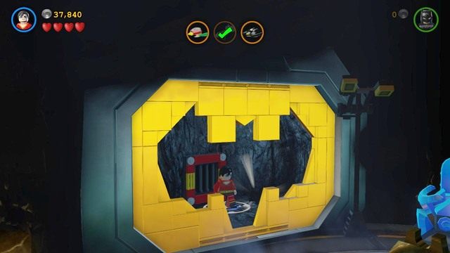 Maskę Batmana musisz oddać do Bat-Mitea na początku lokacji - Postacie | Kostium Na Miarę Kosmosu - sekrety w Lego Batman 3 Poza Gotham - LEGO Batman 3: Poza Gotham - poradnik do gry