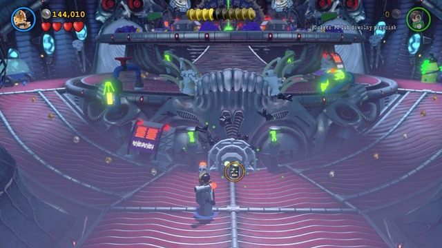 W przedostatniej sali podejdź do mechanizmu jako Batman i użyj kostiumu z czujnikami - Postacie | Czaszkoła Przetrwania - sekrety w Lego Batman 3 Poza Gotham - LEGO Batman 3: Poza Gotham - poradnik do gry