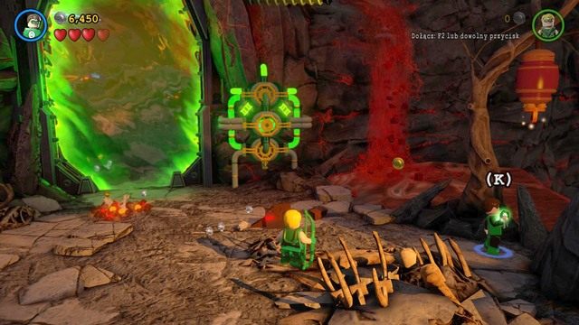 Podczas eksploracji pierwszej lokacji, przy pierwszym polu ochronnym podejdź na prawą stronę i popatrz w górę - Postacie | Wyrzuć Ten Gniew - sekrety w Lego Batman 3 Poza Gotham - LEGO Batman 3: Poza Gotham - poradnik do gry