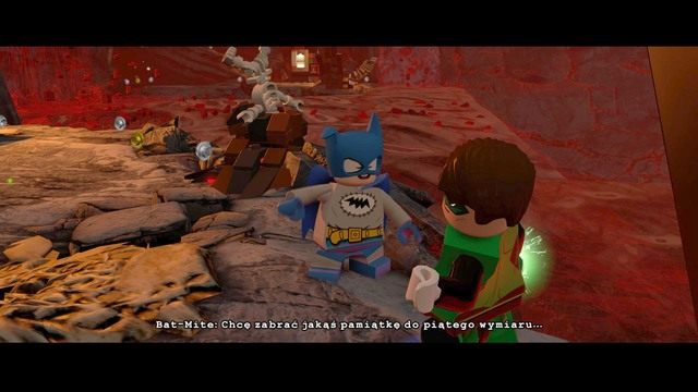 Porozmawiaj z Bat-Mitem w drugiej lokacji (na jej początku) i dowiedz się jakiego przedmiotu potrzebuje - Postacie | Wyrzuć Ten Gniew - sekrety w Lego Batman 3 Poza Gotham - LEGO Batman 3: Poza Gotham - poradnik do gry