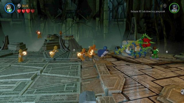 Żeby uzyskać ostatni minizestaw musisz podejść do prawej strony areny, na której walczysz z Larfleezem - Minizestawy | Sezon Na Pomarańcze - sekrety w Lego Batman 3 Poza Gotham - LEGO Batman 3: Poza Gotham - poradnik do gry