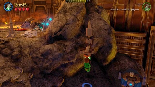 Piąta lina jest przy wejściu na arenę, na której walczysz z Sinestro - Minizestawy | Qwardy Orzech Do Zgryzienia - sekrety w Lego Batman 3 Poza Gotham - LEGO Batman 3: Poza Gotham - poradnik do gry