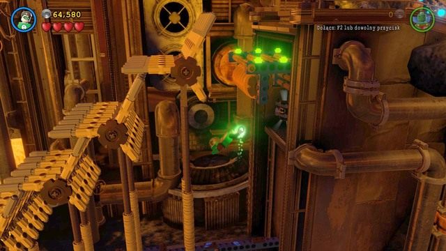 Siódmy minizestaw znajdziesz pod mechanizmem z młotami, po prawej stronie we wnęce - Minizestawy | Qwardy Orzech Do Zgryzienia - sekrety w Lego Batman 3 Poza Gotham - LEGO Batman 3: Poza Gotham - poradnik do gry