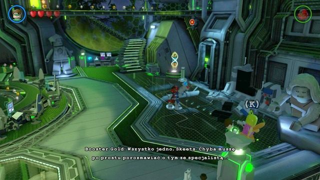 Twoim zadaniem będzie przyprowadzenie pięciu ludzi do niej - Zadania poboczne | Hala Sprawiedliwości i Zagłady - sekrety - LEGO Batman 3: Poza Gotham - poradnik do gry