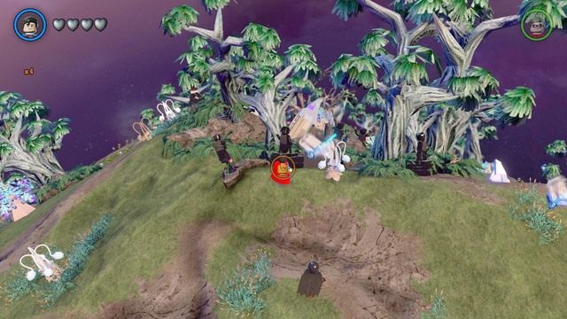 Podejdź jako Brainiac do widocznych na obrazku posągów i zacznij zmniejszać każdy z nich - Postacie i pojazdy | Nok - sekrety w Lego Batman 3 Poza Gotham - LEGO Batman 3: Poza Gotham - poradnik do gry