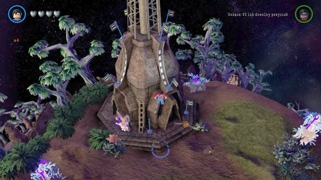 Czwarty złoty klocek zdobędziesz niszcząc kilka niebieskich flag z logiem Batmana w odpowiednim czasie - Złote Klocki | Nok - sekrety w Lego Batman 3 Poza Gotham - LEGO Batman 3: Poza Gotham - poradnik do gry