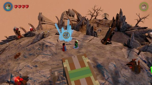 Trzecia dźwignie znajduje się w środku kryształów - Złote Klocki | Ysmault - sekrety w Lego Batman 3 Poza Gotham - LEGO Batman 3: Poza Gotham - poradnik do gry
