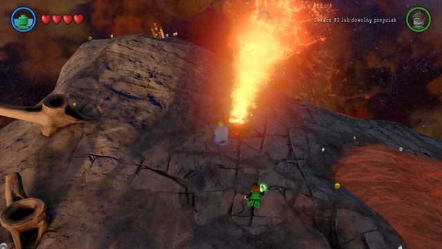 Żeby uratować Adama musisz obniżyć ciśnienie w gejzerze lawy - Adam West / Wyścigi | Ysmault - sekrety w Lego Batman 3 Poza Gotham - LEGO Batman 3: Poza Gotham - poradnik do gry