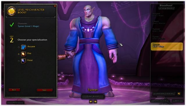 Po wybraniu postaci zostaniesz poproszony o wybór specjalizacji - 5. Boost postaci do 90 poziomu w World of Warcraft Warlords of Draenor - World of Warcraft: Warlords of Draenor - poradnik do gry