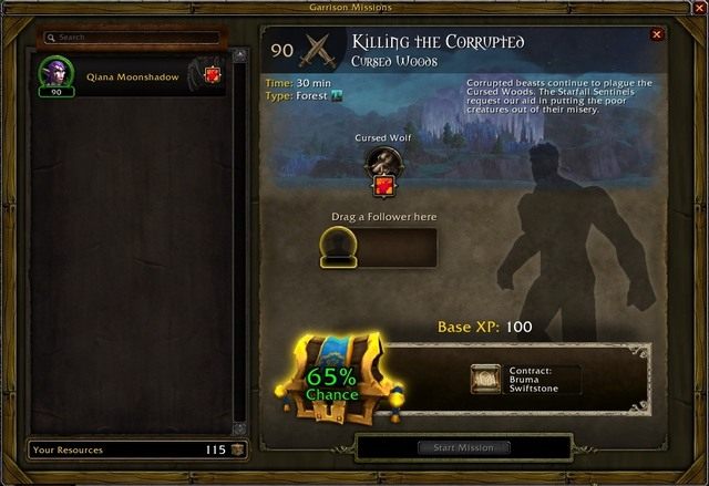 Nagrodami za wykonywanie przez naszych towarzyszy misji są przede wszystkich surowce dla garnizonu lub bonus do doświadczenia samych towarzyszy (przynajmniej w początkowej fazie rozgrywki) - 8. Garnizon w World of Warcraft Warlords of Draenor - World of Warcraft: Warlords of Draenor - poradnik do gry