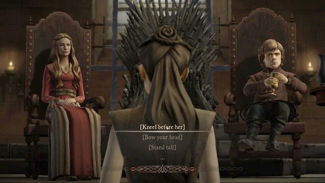 Po dotarciu na miejsce przeprowadź rozmowę Cersei i Tyrionem - Rozdział 4 | Epizod 1 - Iron From Ice | Game of Thrones - Game of Thrones - A Telltale Games Series - poradnik do gry