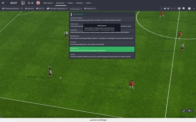 Panel stylu gry zespołu to możliwość modyfikacji stylu gry zespołu w odniesieniu do taktyki zaordynowanej przez nas przed meczem naszym podopiecznym - Ekran mentalności / Panel stylu gry zespołu / Panel taktyki | W trakcie meczu - Football Manager 2015 - poradnik do gry