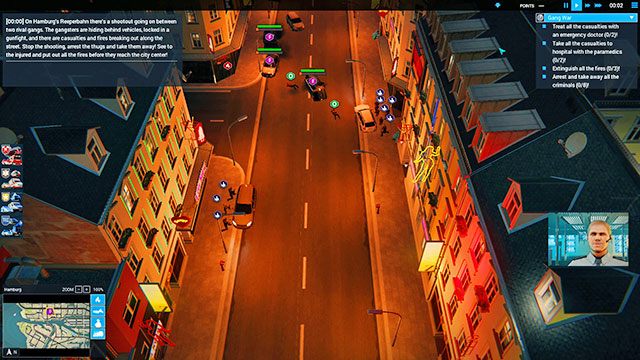 Na terenie misji znajdują się dwie grupy gangsterów - Gang War | Hamburg - zadania główne | Emergency 5 - Symulator Misji Ratunkowych: Emergency 5 - poradnik do gry
