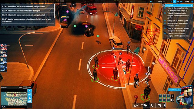 Granaty ogłuszające mają duży zasięg. - Gang War | Hamburg - zadania główne | Emergency 5 - Symulator Misji Ratunkowych: Emergency 5 - poradnik do gry