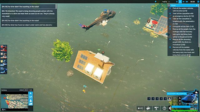 W następnej kolejności wyślij nurka - Flood | Hamburg - zadania główne | Emergency 5 - Symulator Misji Ratunkowych: Emergency 5 - poradnik do gry