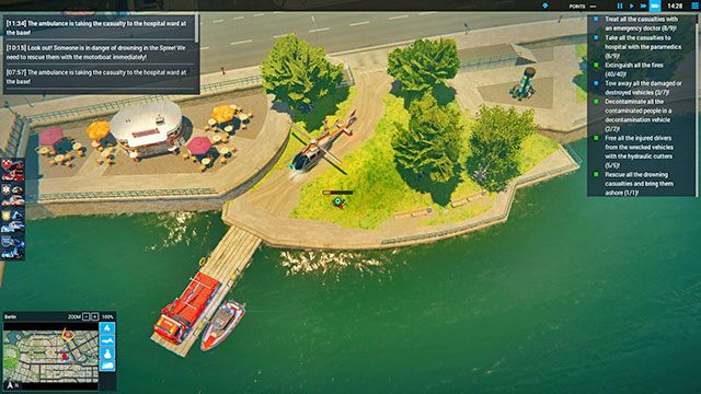 Drugi helikopter posadź obok samochodu - Earthquake | Berlin - zadania główne | Emergency 5 - Symulator Misji Ratunkowych: Emergency 5 - poradnik do gry