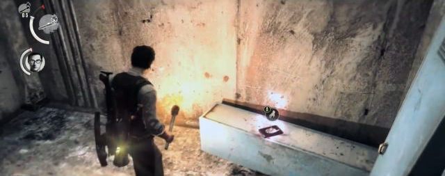 Jedna ze znajdziek w okolicy windy. - Rozdział 6 - Utrata Samokontroli | Opis przejścia The Evil Within - The Evil Within - poradnik do gry