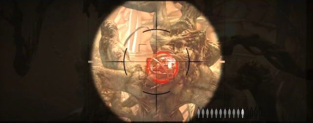 Po kilku celnych strzałach, głowa wroga stanie się wrażliwa na ataki. - Ruvik | Walki z bossami w The Evil Within - The Evil Within - poradnik do gry