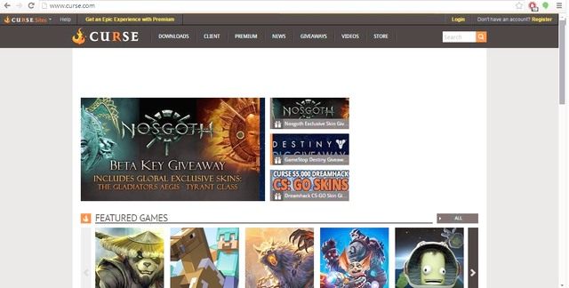 Aby zainstalować Curse należy w pierwszej kolejności wejść na stronę główną programu, do której adres to www - Curse | Polecane Addony w World of Warcraft Warlords of Draenor - World of Warcraft: Warlords of Draenor - poradnik do gry