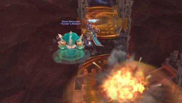 Wspinając się wzdłuż kładki uważajcie na wystrzeliwane rakiety. - Grimrail Depot | Instancje (Dungeons) w World of Warcraft Warlords of Draenor - World of Warcraft: Warlords of Draenor - poradnik do gry