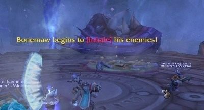 Gdy tylko zobaczymy, że Bonemaw zaczyna atak [Inhale] należy jak najszybciej zareagować. - Shadowmoon Burial Grounds | Instancje (Dungeons) - World of Warcraft: Warlords of Draenor - poradnik do gry