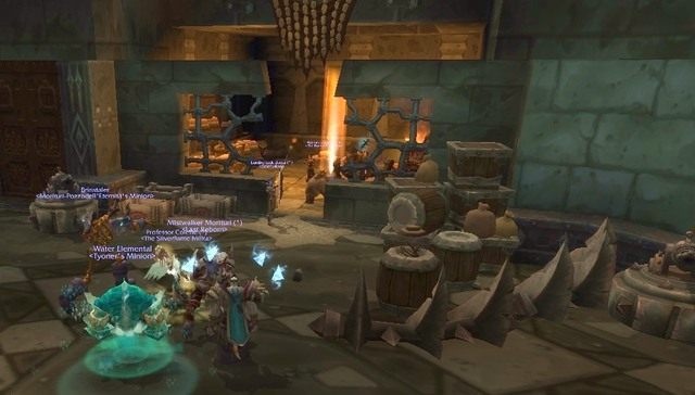 Poszczególne grupki wrogów zaznaczone są promieniem światła. Gdy ich zabijemy promień ten znika. - Upper Blackrock Spire | Instancje (Dungeons) - World of Warcraft: Warlords of Draenor - poradnik do gry