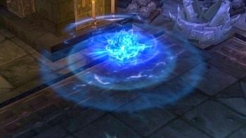 Aby mu to uniemożliwić należy zeskoczyć z platformy, podbiec do klatki oraz kliknąć na nią prawym przyciskiem myszy - Upper Blackrock Spire | Instancje (Dungeons) - World of Warcraft: Warlords of Draenor - poradnik do gry