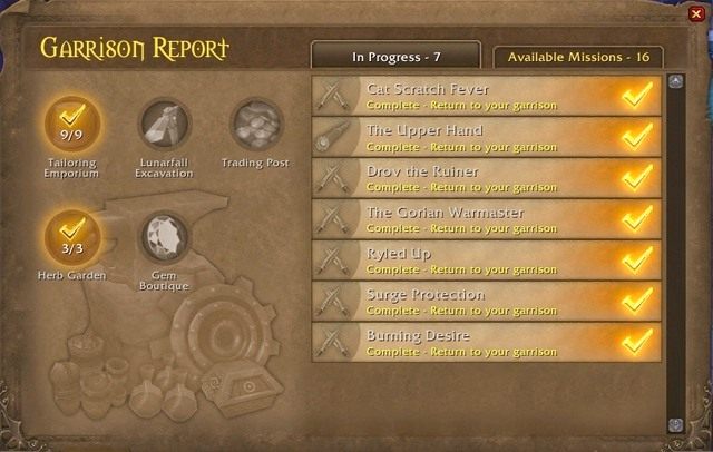 Zarządzanie naszym garnizonem wiąże się z koniecznością pamiętania o wielu rzeczach - Zarządzanie garnizonem | Garnizon w World of Warcraft Warlords of Draenor - World of Warcraft: Warlords of Draenor - poradnik do gry