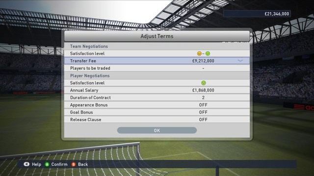 W przypadku transferu pertraktacje są już nieco bardziej złożone - Transfery - Master League - Pro Evolution Soccer 2015 - poradnik do gry
