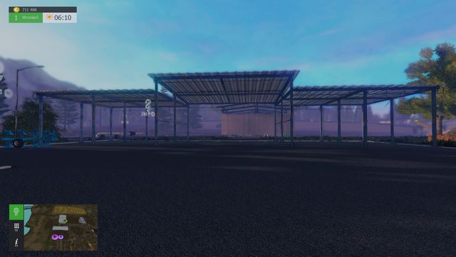 Na początku posiadasz tylko małą wiatę (środkową) - Budynki | Farma w Symulator Farmy 2015 - Symulator Farmy 2015 - poradnik do gry