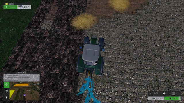 Wykonywanie orki przy pomocy początkowo posiadanego pługu to nieco żmudne zadanie. Warto więc już na wczesnym etapie rozgrywki zastanowić się nad zakupem lepszego sprzętu. - Orka, kultywacja, zasiew oraz nawożenie | Praca na polu w Symulator Farmy 2015 - Symulator Farmy 2015 - poradnik do gry