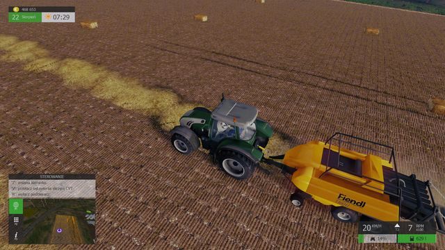 Belownica pozwoli na zamienienie luźnej słomy w łatwe do transportu bele. - Uprzątnięcie pola (bele) | Praca na polu w Symulator Farmy 2015 - Symulator Farmy 2015 - poradnik do gry
