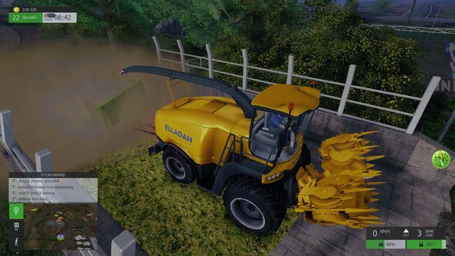 Wyładowanie sieczki w zbiorniku automatycznie go napełni. - Kukurydza i sieczka | Uprawy w Symulator Farmy 2015 - Symulator Farmy 2015 - poradnik do gry