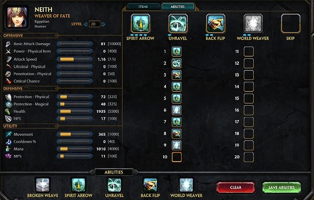 Skill builder - Górny panel gracza | Jak zacząć? | Smite - Smite - poradnik do gry