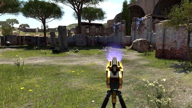 Zatrzymaj dwie wieżyczki, aby dostać się do puzzla. - A3 | Świat A w The Talos Principle - The Talos Principle - poradnik do gry