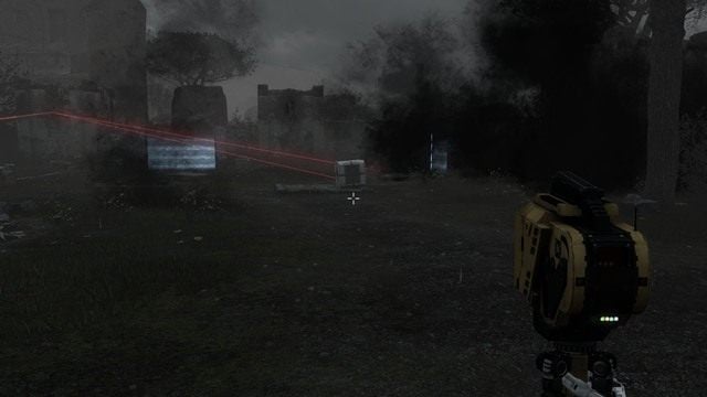 Wykorzystuj zwarcie, aby zniszczyć wieżyczki. - A5 | Świat A w The Talos Principle - The Talos Principle - poradnik do gry