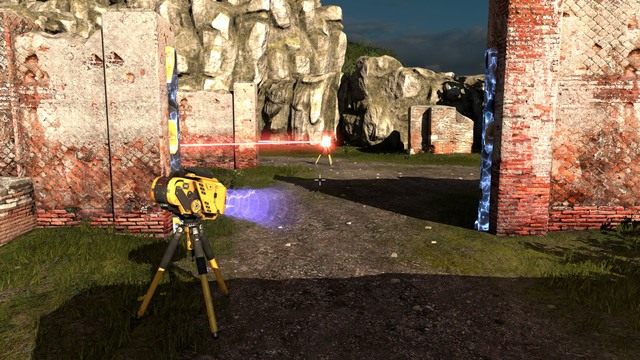 Na jednych drzwiach możesz użyć jammera i złącza. - A7 | Świat A w The Talos Principle - The Talos Principle - poradnik do gry