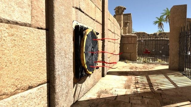 Wentylator wypchnie sześcian. - B3 | Świat B w The Talos Principle - The Talos Principle - poradnik do gry