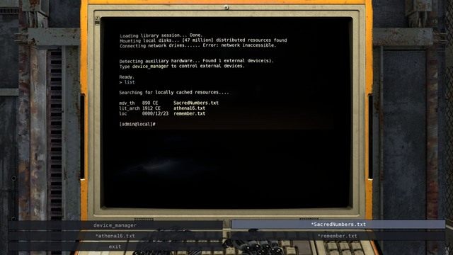 Kod dostępu zapisane jest w pliku tekstowym. - Piętro 4 | Wieża w The Talos Principle - The Talos Principle - poradnik do gry