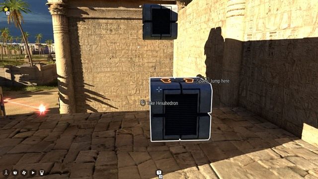 Schody z sześcianów prowadzą poza mur. - Świat B - gwiazdki | Wszystkie gwiazdki w The Talos Principle - The Talos Principle - poradnik do gry