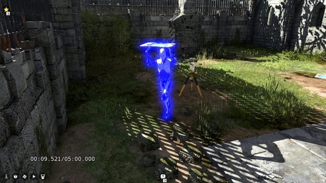 Dzięki platformie przejdziesz przez ogrodzenie. - Świat C - gwiazdki | Wszystkie gwiazdki w The Talos Principle - The Talos Principle - poradnik do gry