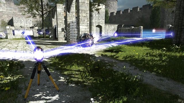 Ustawienie niebieskich złącz. - Świat C - dodatkowe poziomy | Wszystkie gwiazdki w The Talos Principle - The Talos Principle - poradnik do gry