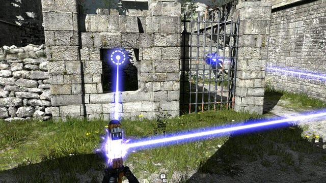 Wykorzystaj dziurę w ścianie. - Świat C - dodatkowe poziomy | Wszystkie gwiazdki w The Talos Principle - The Talos Principle - poradnik do gry