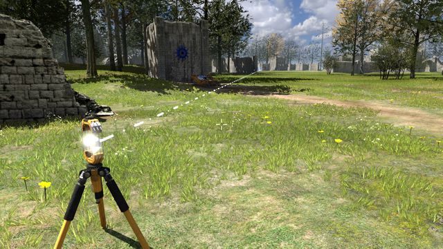 Ustaw drugie złącze na oddalony przycisk - Open Field | Road to Gehenna (DLC) - Świat 1 w The Talos Principle - The Talos Principle - poradnik do gry